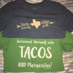 Texas Hearts lot of 2 tshirts